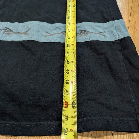 Vintage Blue Cactus 100% Pre Shrunk Cotton Maxi Dress With Southwestern Design - Picture 8 of 9